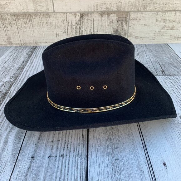 Vintage Pigalle Black Felt Cowboy Hat - Picture 4 of 15